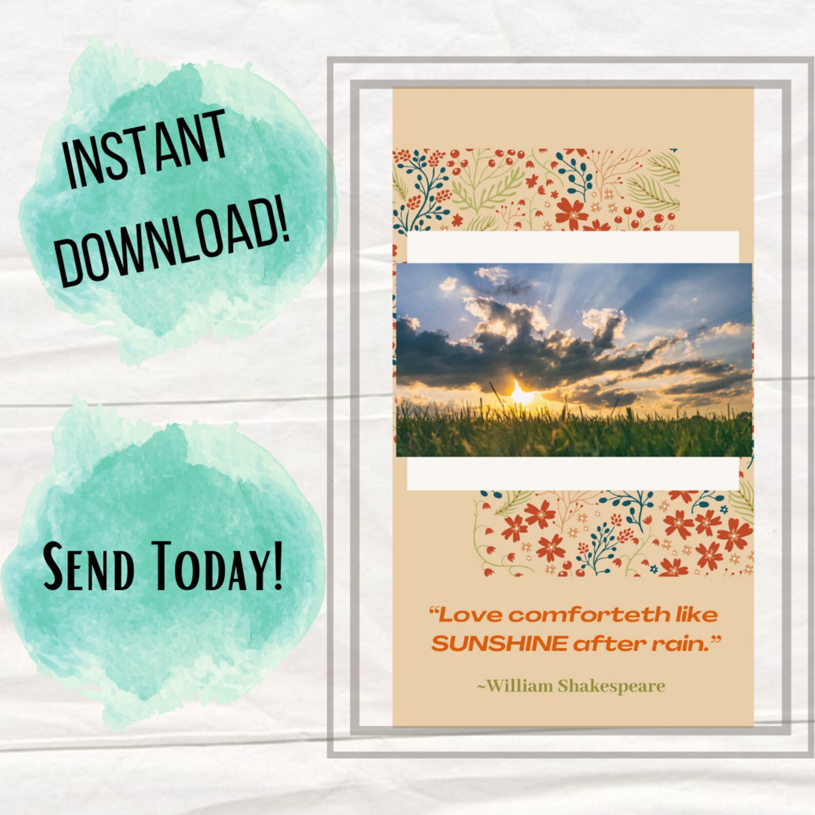 Electronic Sympathy Card Digital Card SMS Text Phone Etsy
