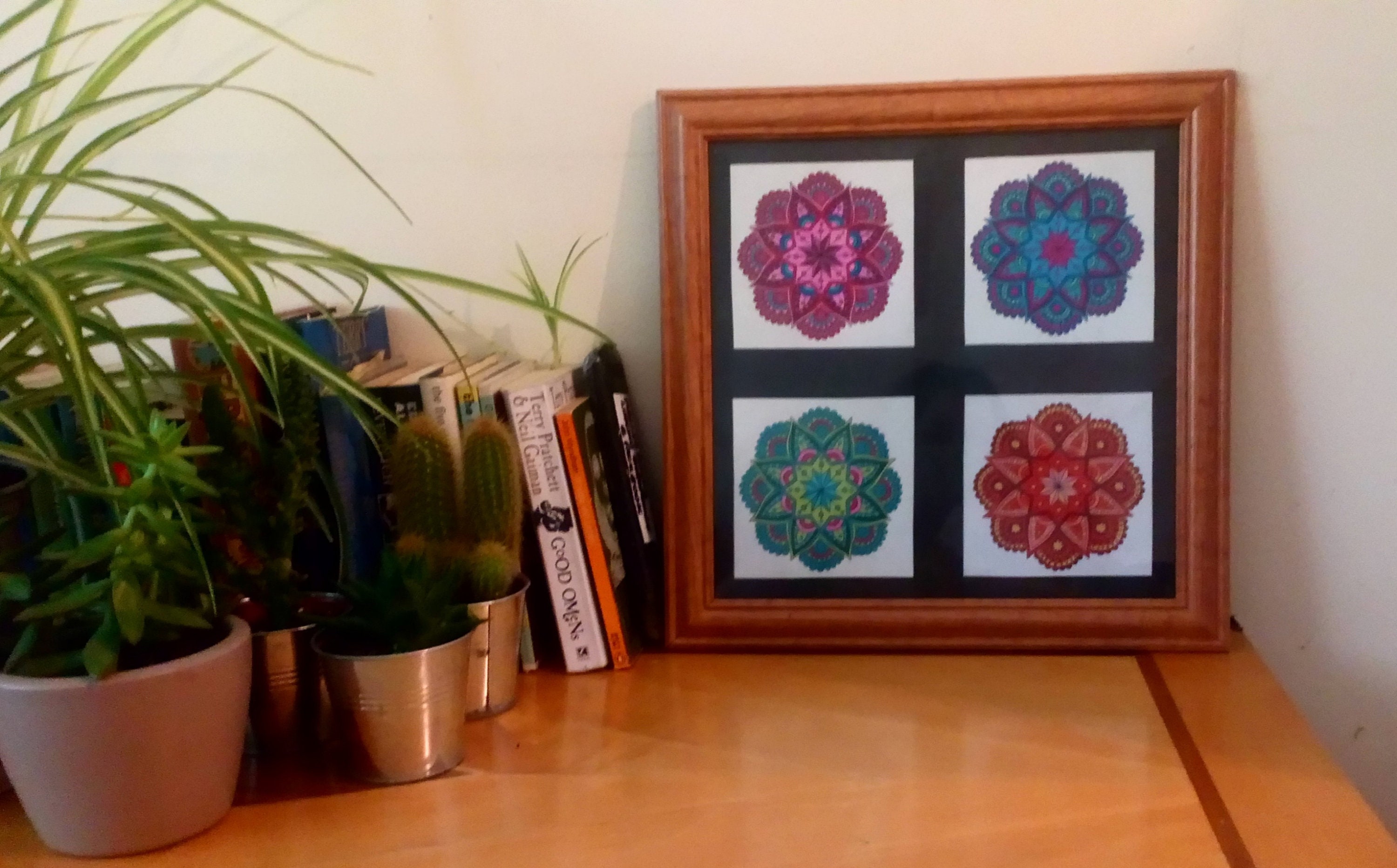 Unique Hand-Drawn Mandalas / Framed Wall Art / Original One of a Kind Design