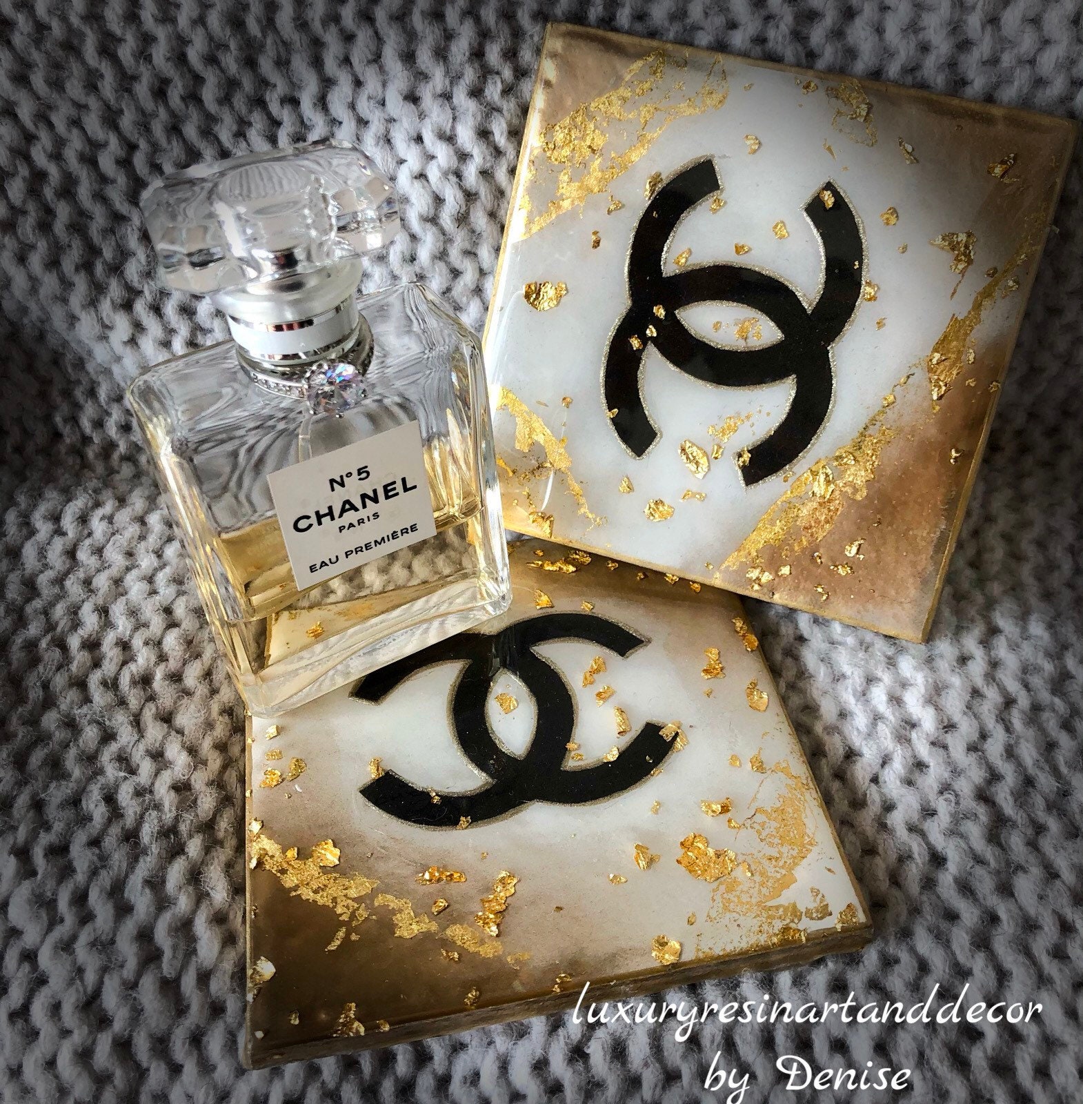 Diy dekorative Fliesen Untersetzer Set von 2 Etsy