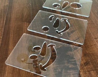 Snowman Lantern Face Template Set (3 Pack)