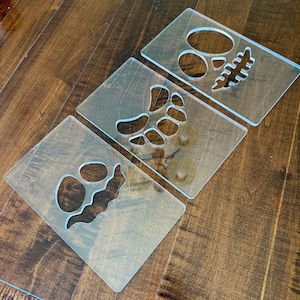 Ghoul Jack-O-Lantern Face Set Templates (3 Pack)