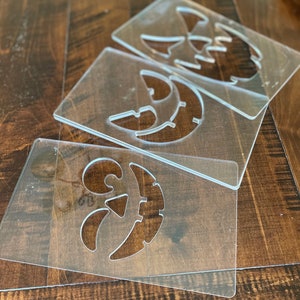 Original Jack-O-Lantern Face Templates (3 Pack)