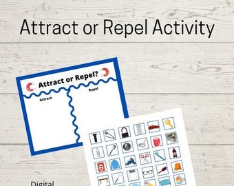 Homeschool Printables | Magnetism Mini Unit | Attract or Repel Activity | 3rd Grade | 4th Grade | Digital Download | Science Learning
