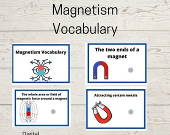 Homeschool Printables | Magnetism Mini Unit | Magnet Vocabulary Activity | 3rd Grade | 4th Grade | Digital Download | Science Learning