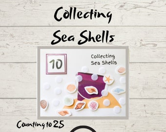 Toddler Learning Activity | Counting to 25 | Beach Themed | Digital Download | Toddler | Preschool | Special Education |