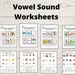 Homeschool Printables | Vowel Sound Worksheet Bundle | 8 Worksheets ...
