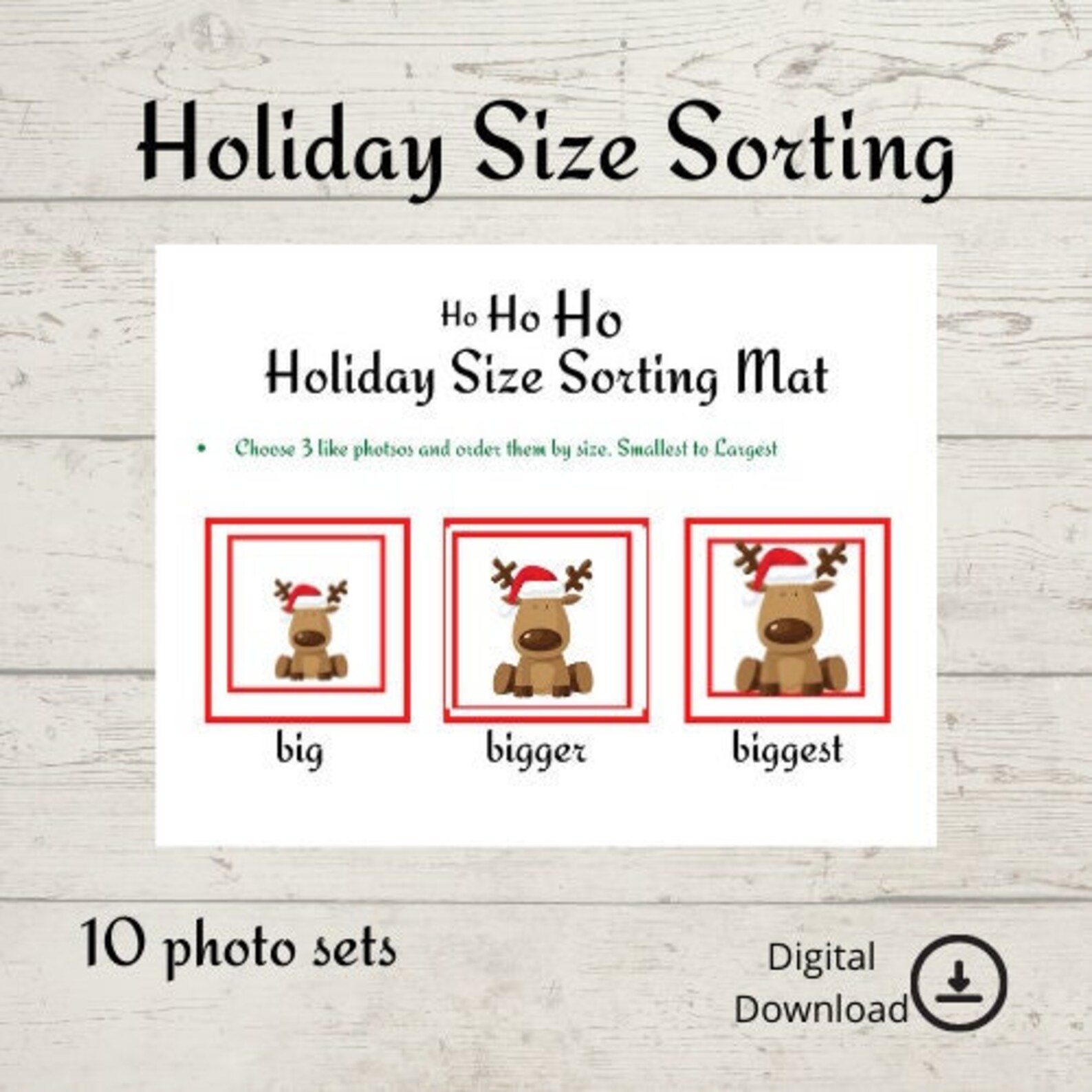 Homeschool Printables Preschool-toddler Learning Christmas - Etsy