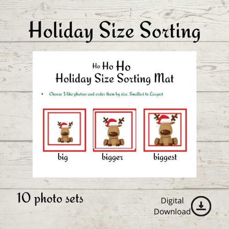 Homeschool Printables Preschool-toddler Learning Christmas - Etsy