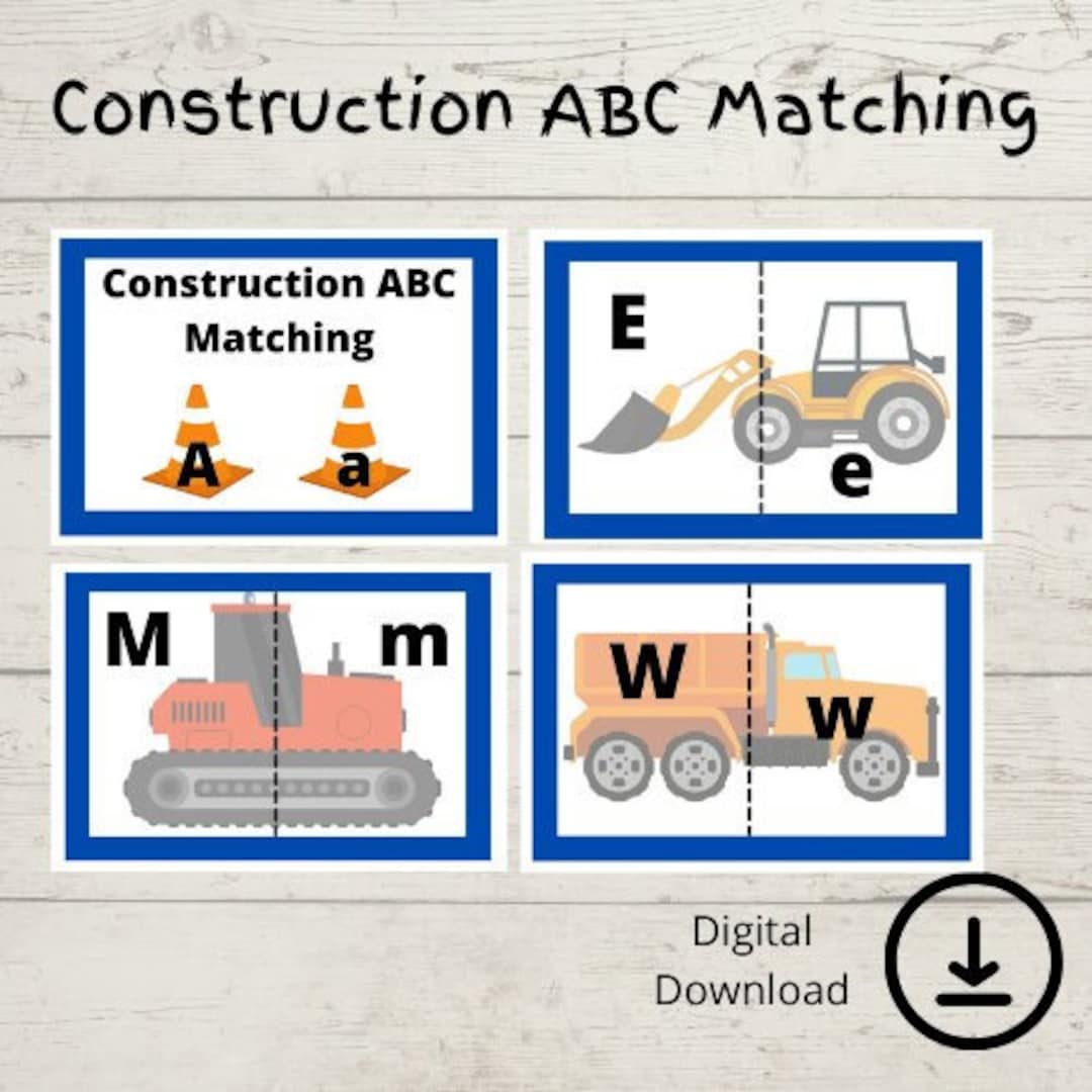 Homeschool Printables | Preschool-toddler Learning | Construction ...