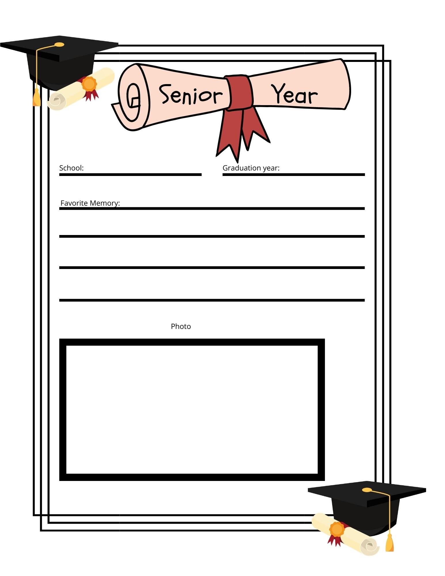 Learning Printable | School Memory Book | K-12 Memories | Homeschool ...