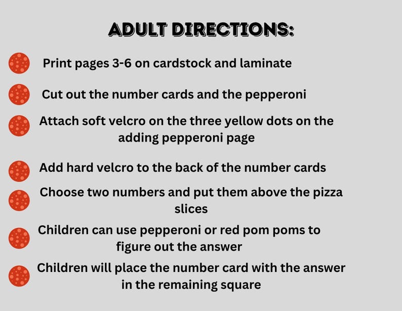 Adding Pepperoni | Homeschool Printables | Addition Facts With Sums to ...