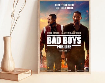 Bad Boys Action Film Smith And Lawrence Large Photo Poster Canvas Pictures
