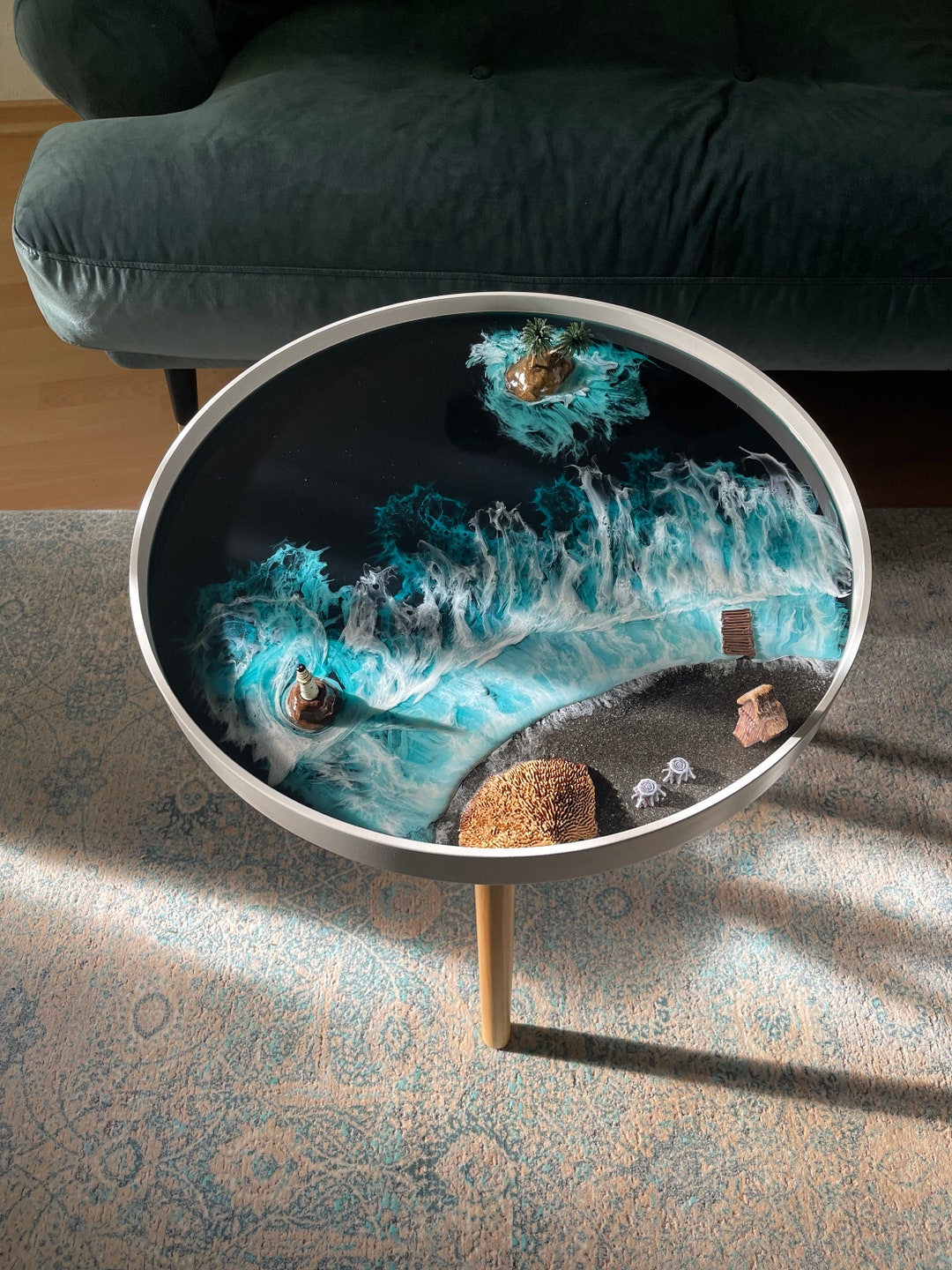 Coffee Table Made of Epoxy Resin, Living Room Table - Etsy