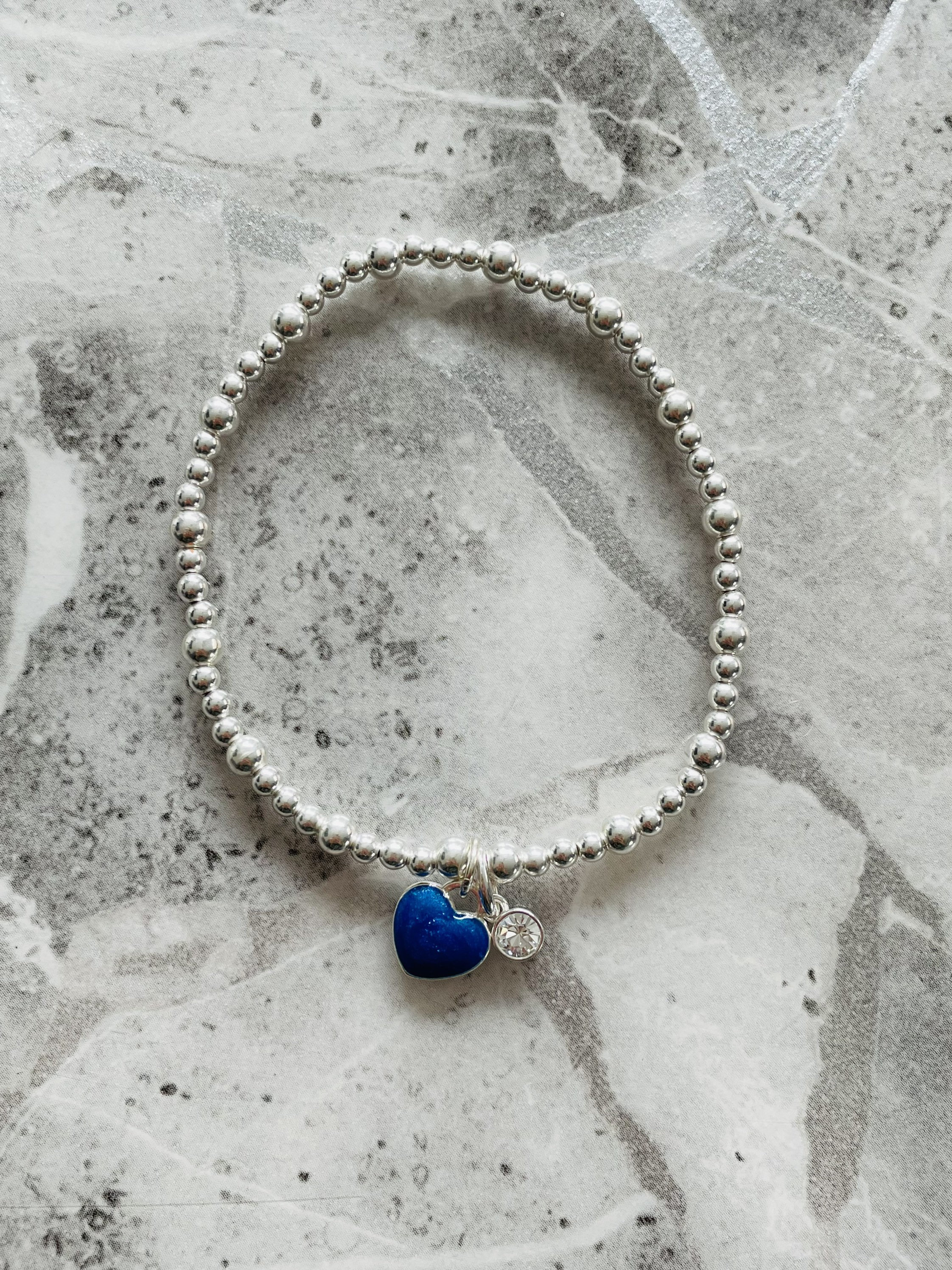 925 sterling silver bead bracelet stretchy silver beaded Etsy