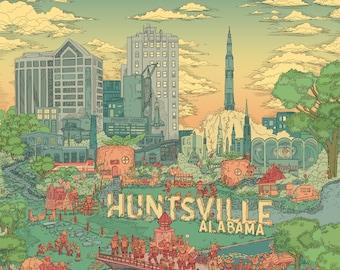 Huntsville Print by Taylor C Adams