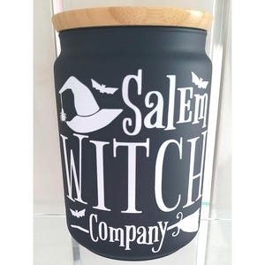 Salem Witch Storage Jar | Witchy Kitchen Decor | Gothic Homeware | Apothecary Kitchen Canister | Witch Gifts for Her