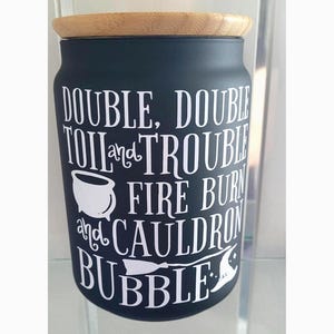 Witchcraft Kitchen Jar – Gothic Homeware and Witchcore Decor | Witchy Gifts for Spell Lovers & Dark Homes