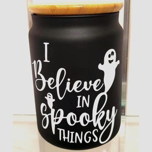 I Believe in Spooky Things Jar | Witchcore Kitchen Decor | Gothic Home Storage Gift