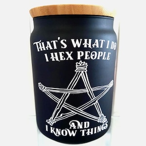 Hex People Jar – Witchy Kitchen Decor | Occult Storage Jar | Gothic Witchcore Home Gift