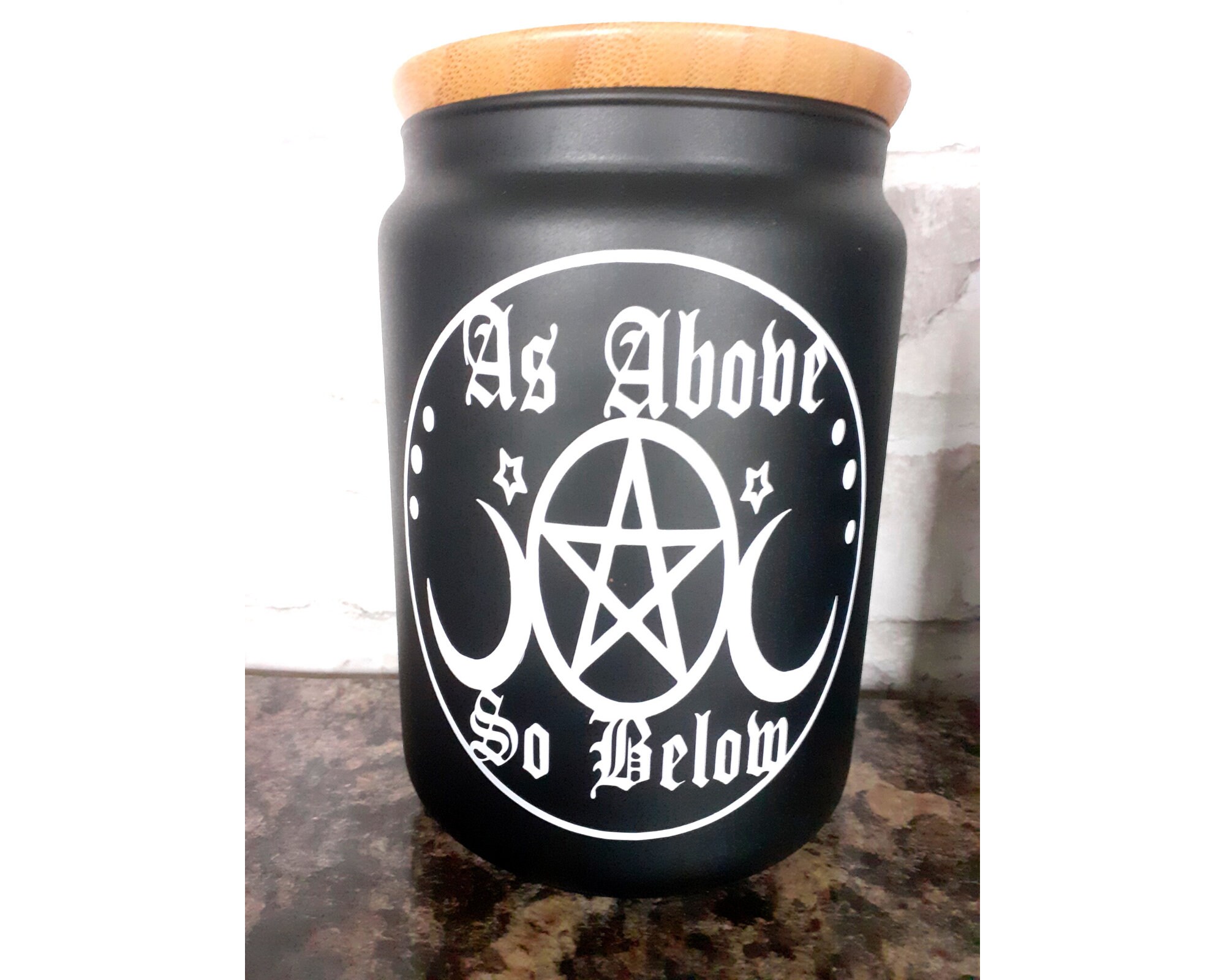 Witchy Storage Jars. Wiccan Kitchen Moon Phase Decor Gothic - Etsy
