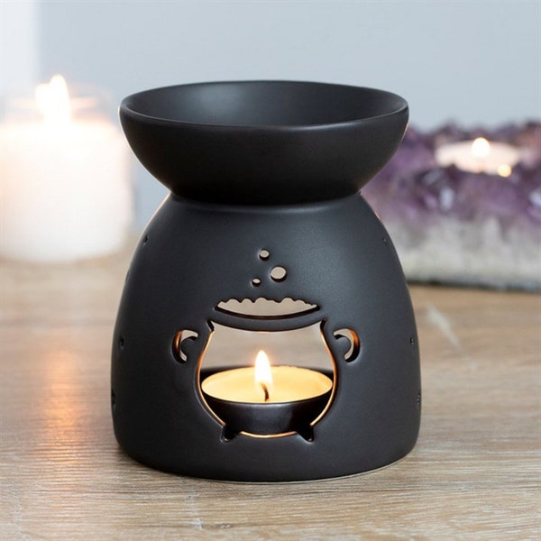 Cauldron Oil Burner, Ceramic Oil Burner, Wax Melt Burner, Essential Oil Burner, Tealight Holder, Home Accessories, Secret Santa, Wiccan Gift