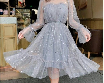 elegant mesh dress