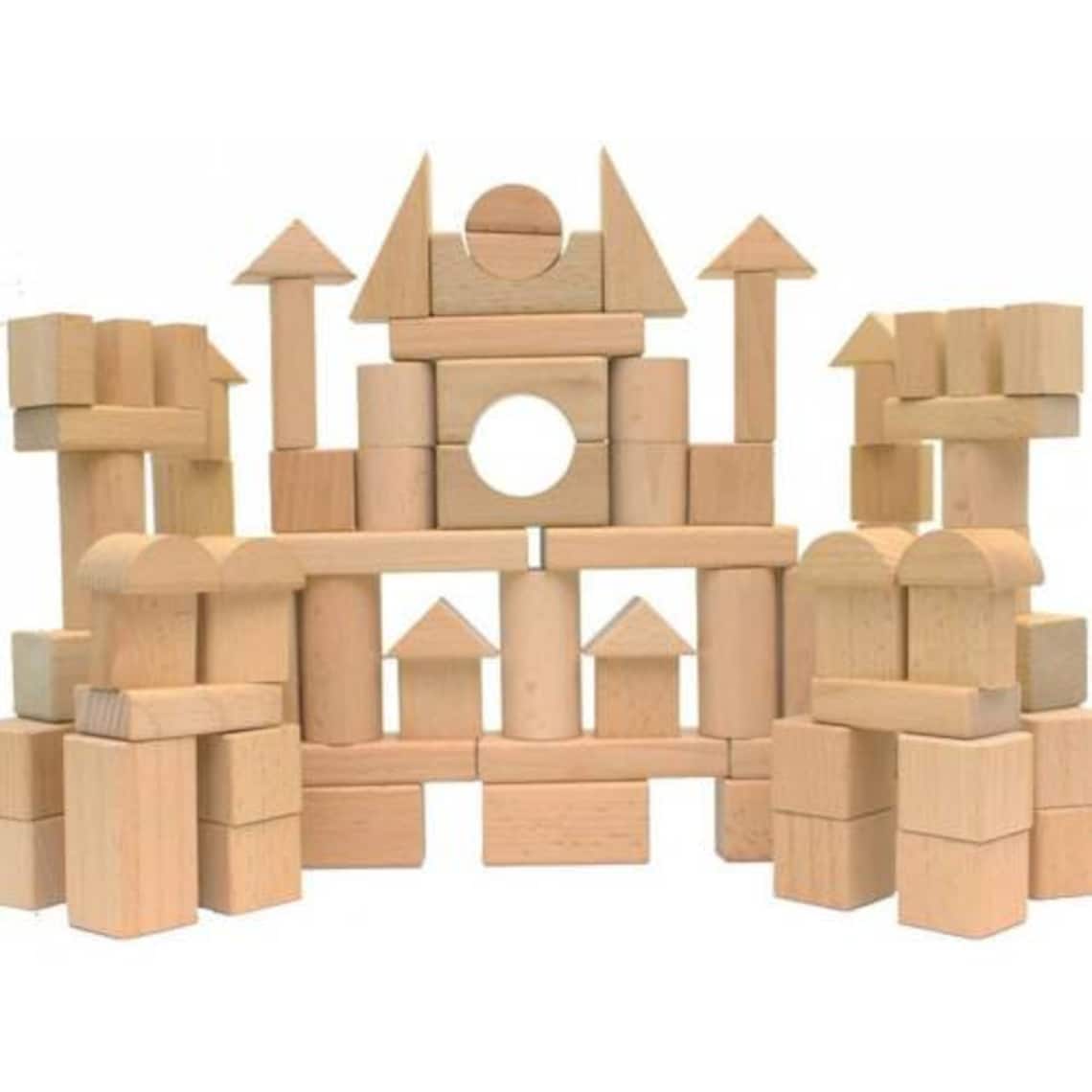 Handmade Wooden Building Blocks Natural Wood Handcrafted Etsy