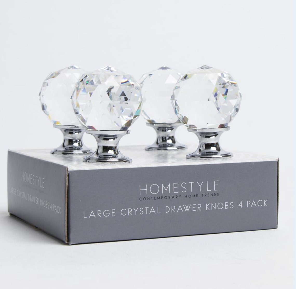 Crystal Drawer Knobs 4 Pack Etsy