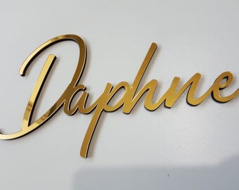 Mirror Acrylic, Personalized Name, Wall decor, Party Decoration, Special Birthday, Baby Decor, Nurseries, Schools, Signage, Express Shipping