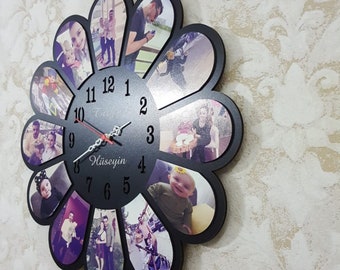 Personalized wall clock with picture