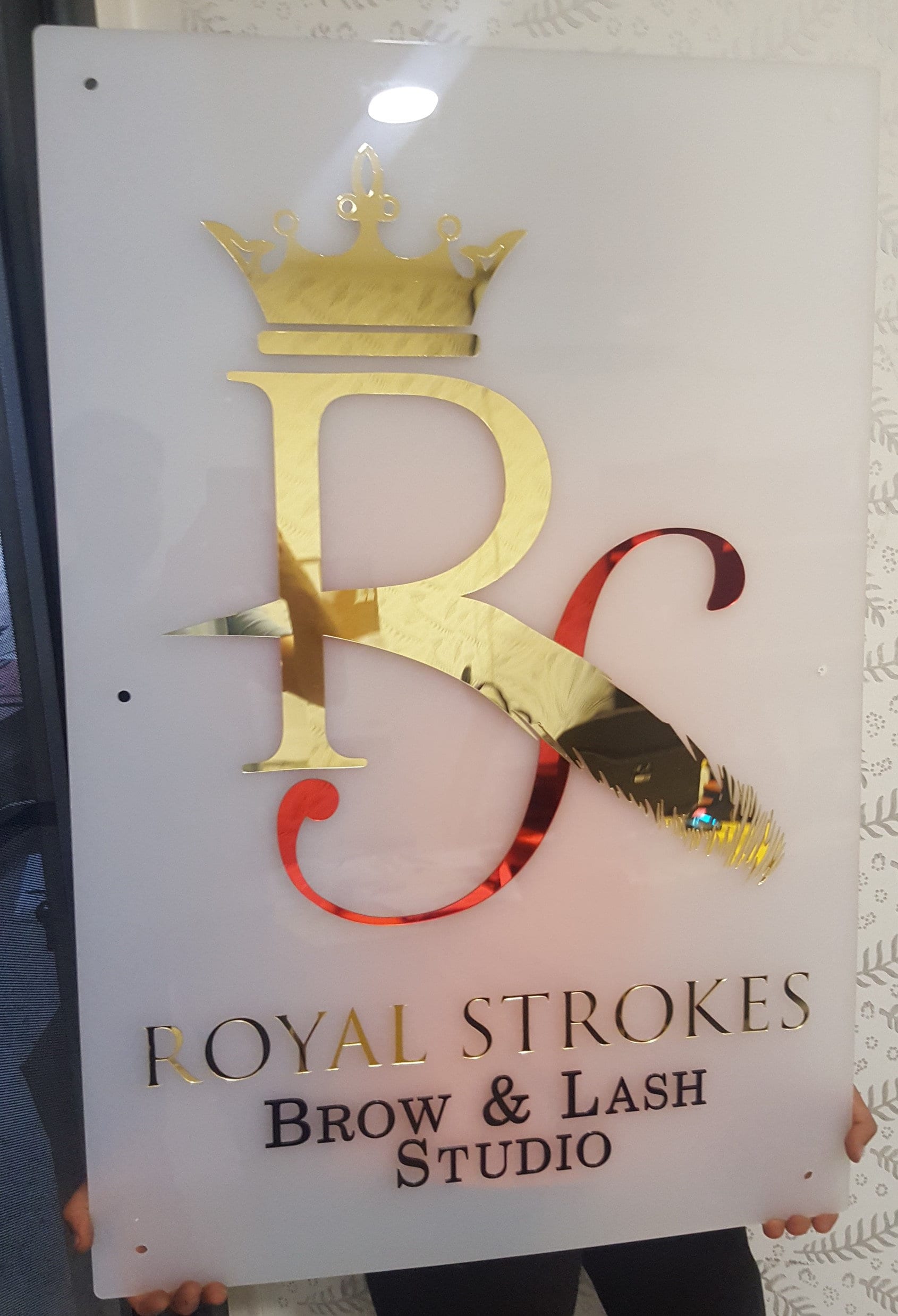 Custom Laser Cut Mirror Acrylic Logo Sign On Clear Acrylic Etsy