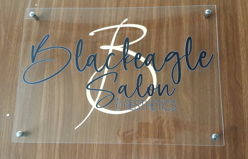 Custom Acrylic Logo Sign Your Logo Here Business Branding Etsy