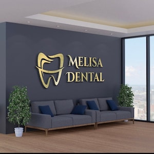 Segno del logo del taglio laser, Segno aziendale 3D personalizzato, Decorazione della parete, Segno del logo personalizzato, Logo 3D, Trasforma il tuo logo in un segno, Segno della reception