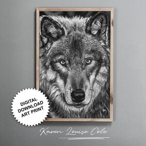 Wolf Wall Art Digital Download, Wolf Art Print, Wolf Home Decor, Wolf Drawing, Wolf printable, Wolf lover, Wolf poster