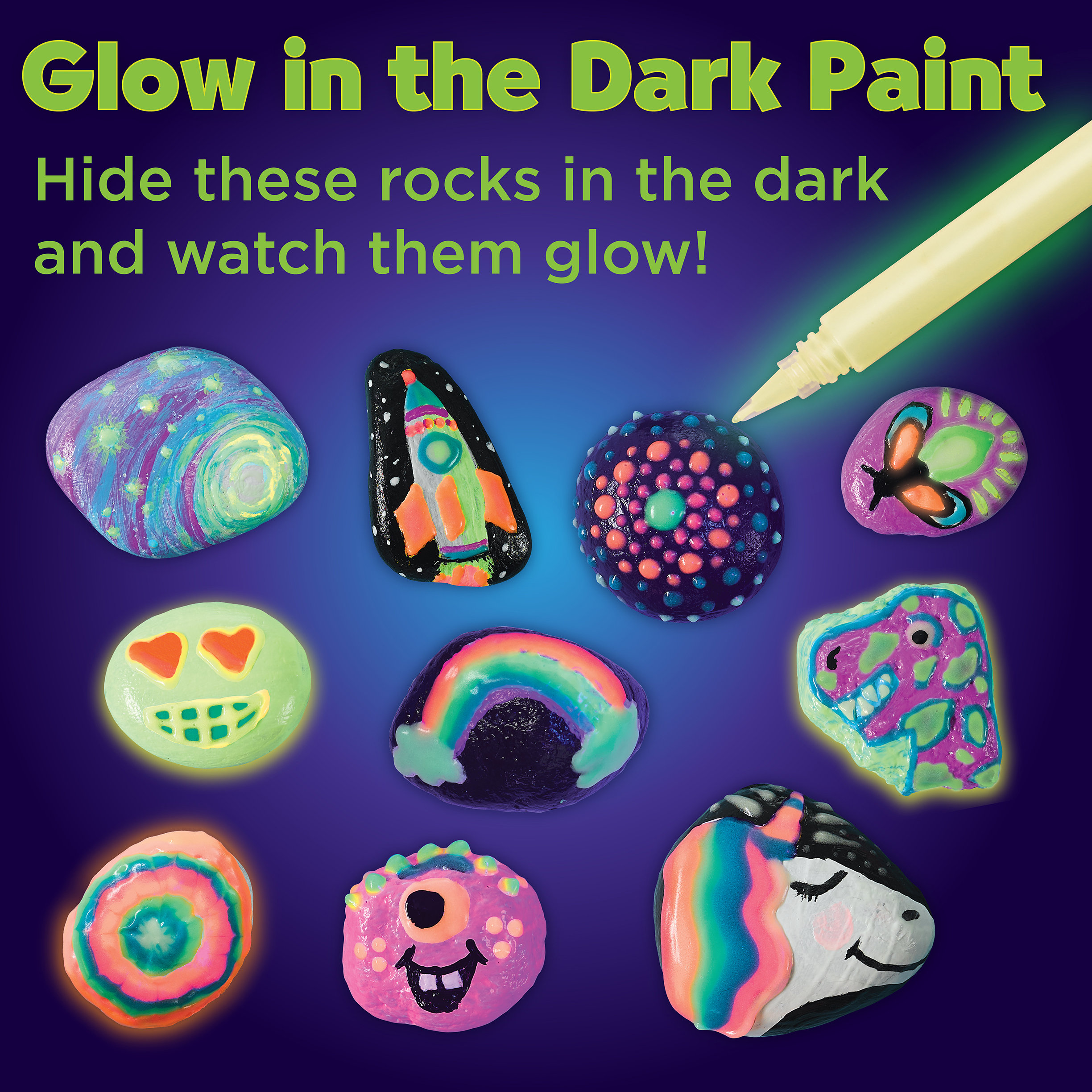  Creativity For Kids Glow In The Dark Rock Painting