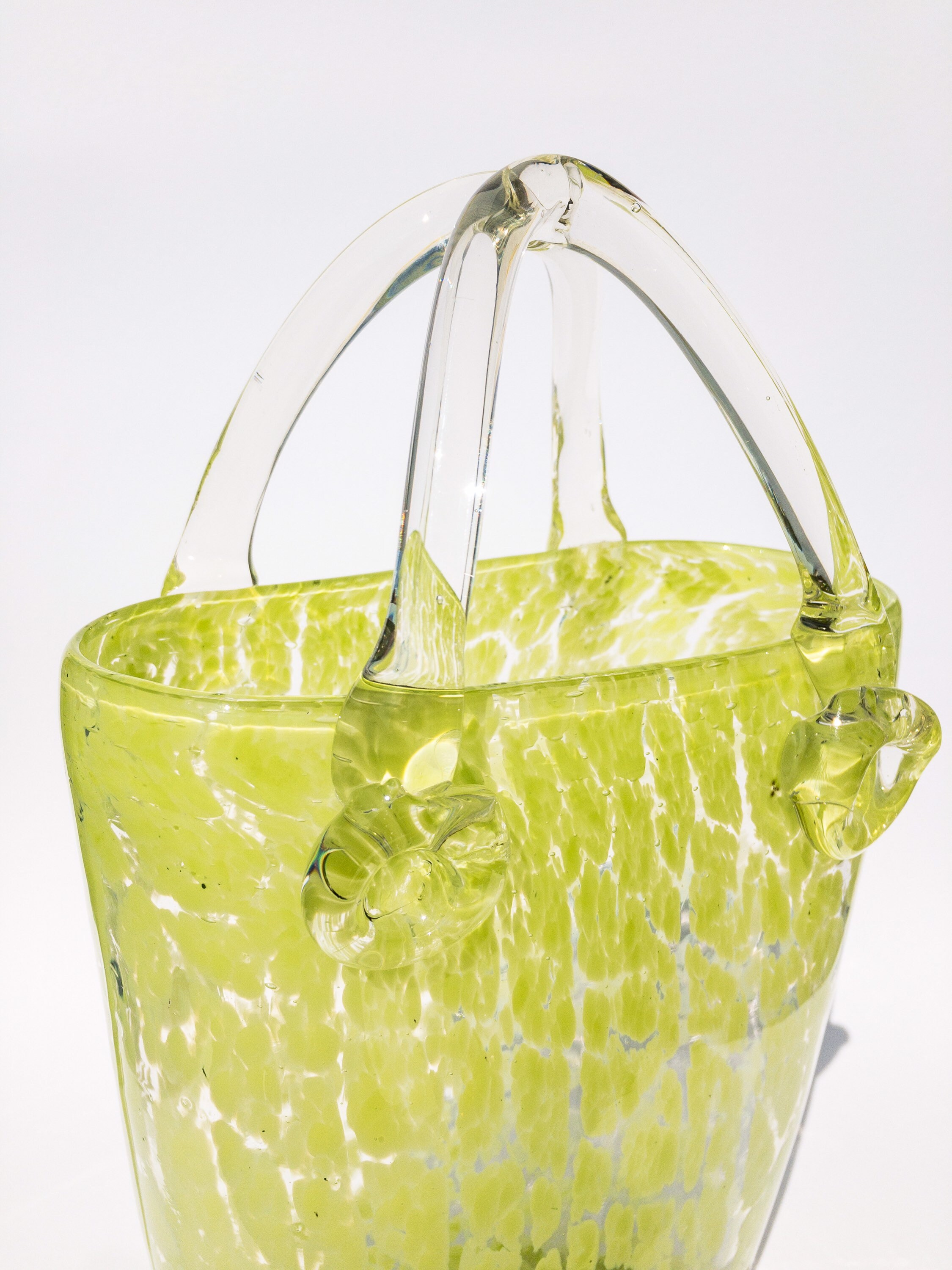 Handmade vase as a bag Vintage Glass vase Bag Etsy