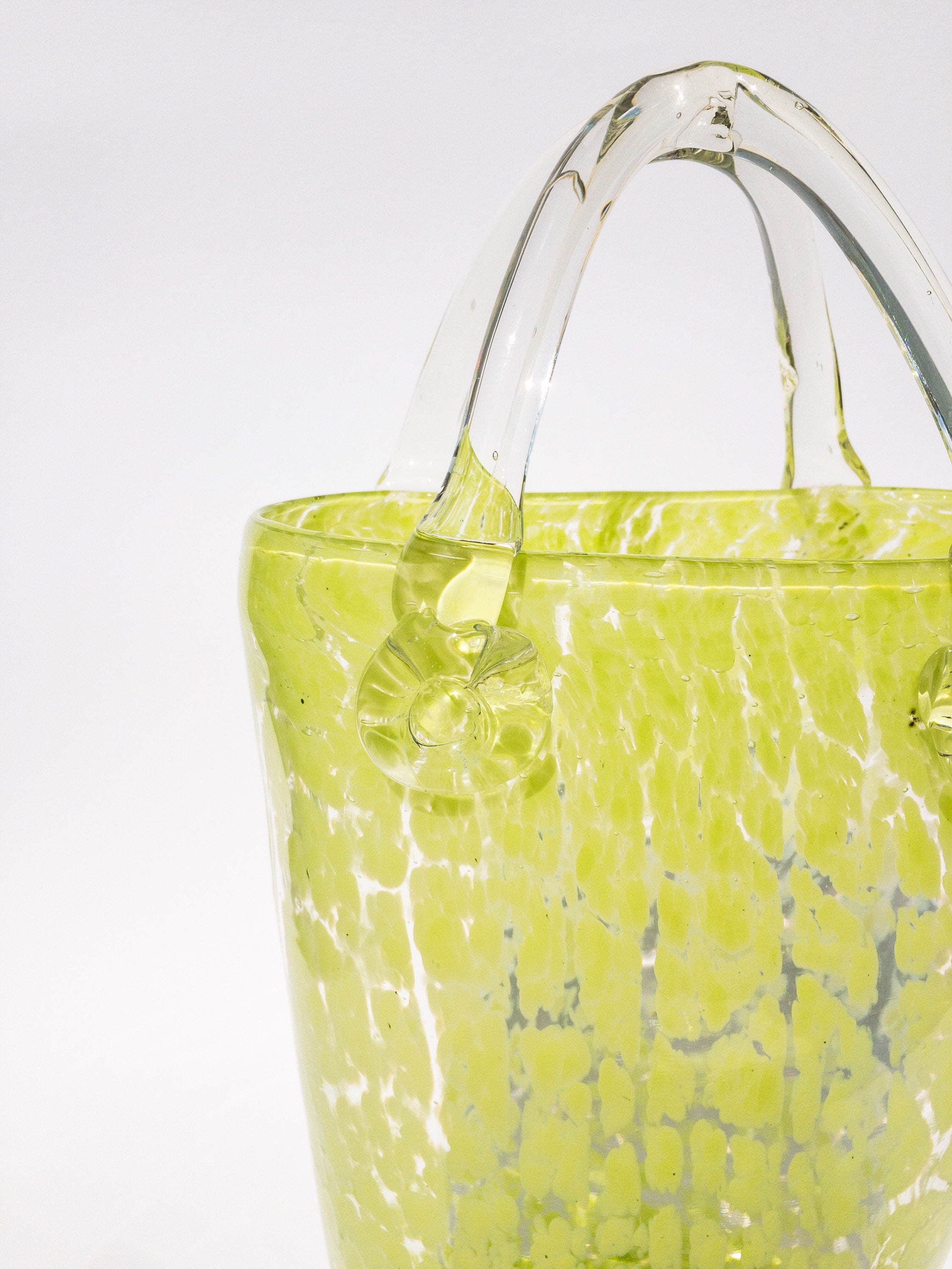 Handmade vase as a bag Vintage Glass vase Bag Etsy