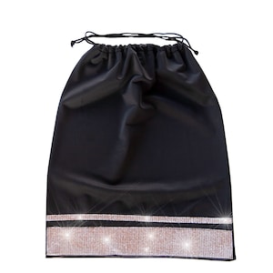 Lycra Drawstring Money Bag For Dancers With Rhinestones 10 Colors Available
