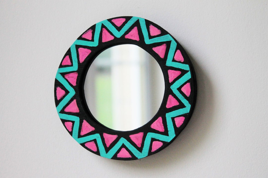 Round Unique Contemporary Mirror /wall Art, Circle Wall Mirror,gallery Wall, Artistic Home Decor