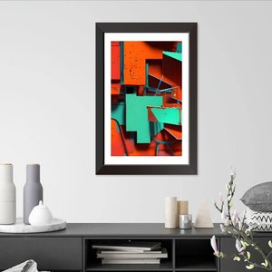 Rusted 47: digital art, digital download, abstract art, home decor, wall art, printables