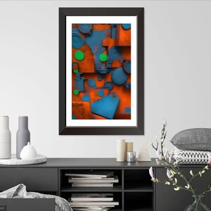 Rusted 02: digital art, digital download, abstract art, home decor, wall art, printables