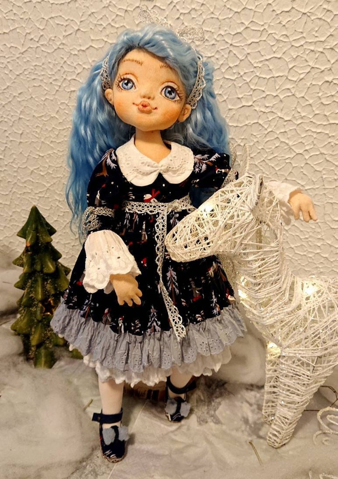 Malvina, Handmade Doll. Art Doll. Made With Love for You. 