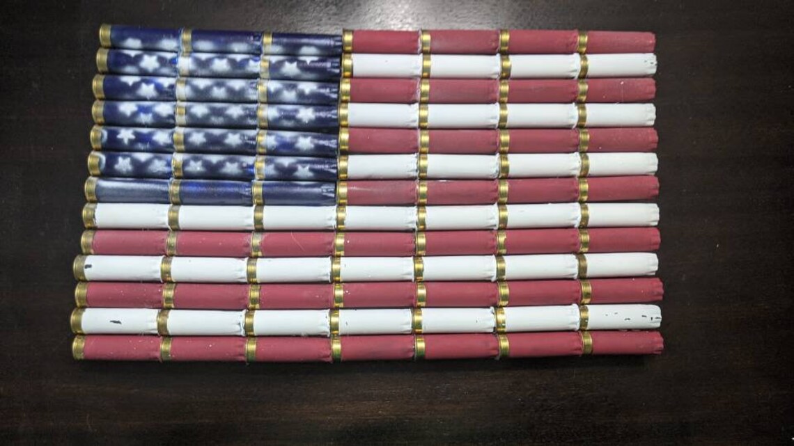 Shotgun Shell American Flag | Etsy