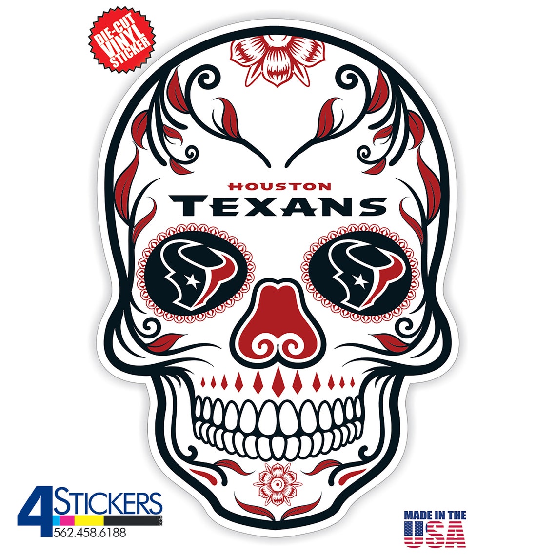 Houston Texans Sticker Packs are the Best Selling Vinyl Etsy