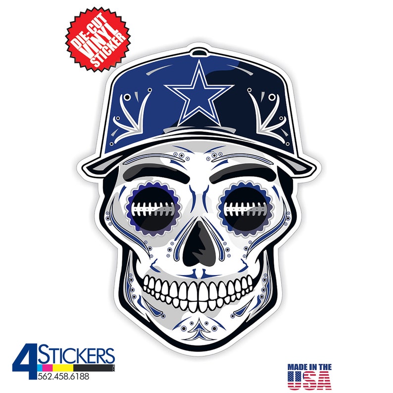 are the Best Selling Vinyl Skull Stickers and Decals Dallas Cowboys Sticker Packs Sticker Pack Includes 6 Decals.