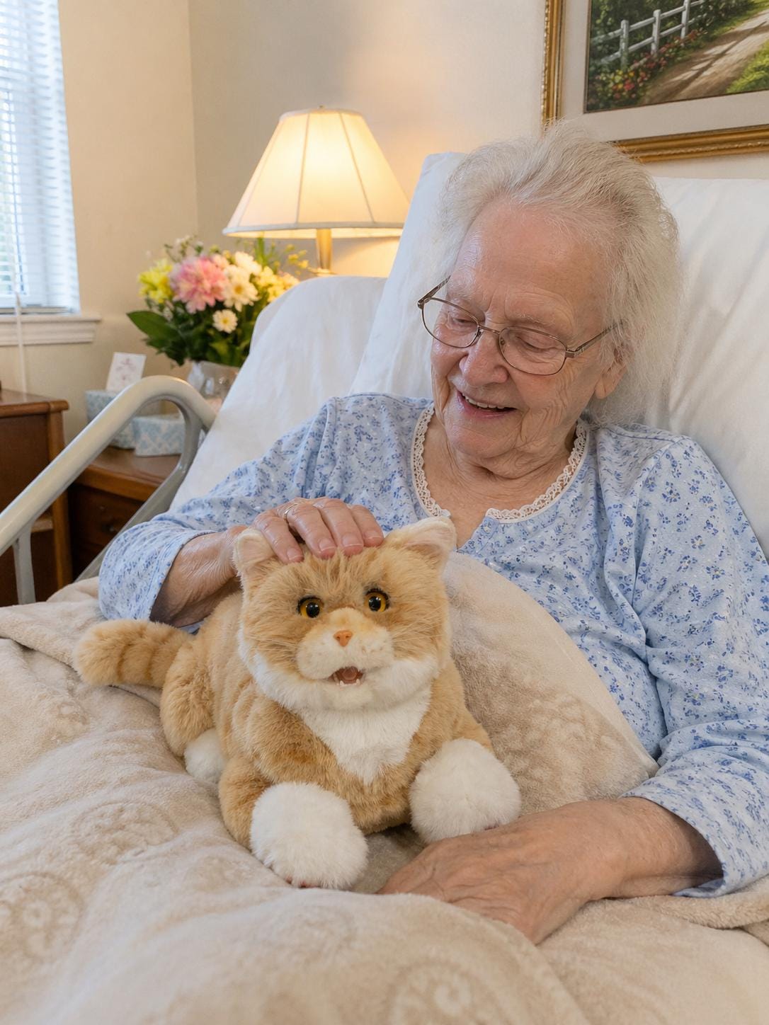 Lifelike Robotic Cat Companion, Interactive Animatronic Pet