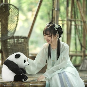 SEEU  & Chongker He Hua Super Lifelike Plush Panda Doll！Panda Fans Can't Miss It!