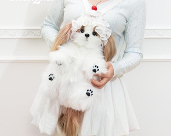 Shih Tzu Companion Backpack-Kawaii Pet Inspired Fashion Bag for Puppy Lovers