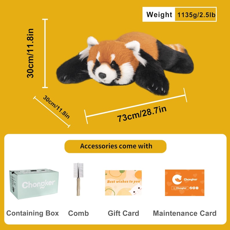 Menglan Panda Plush: Handgjord realistisk följeslagarplyschleksak för husdjur presentset bild 10