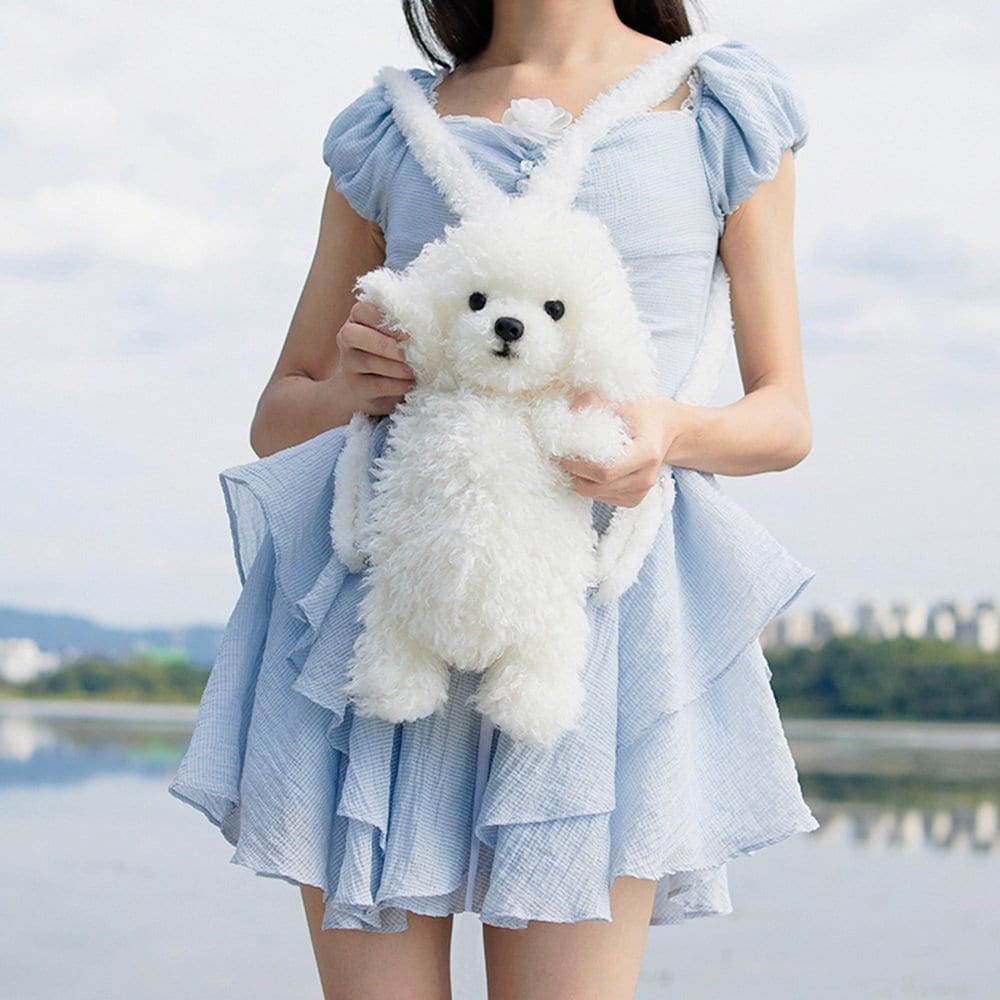 Handmade Plush Poodle Backpack: Fashion Bag for Dog Lovers - Etsy